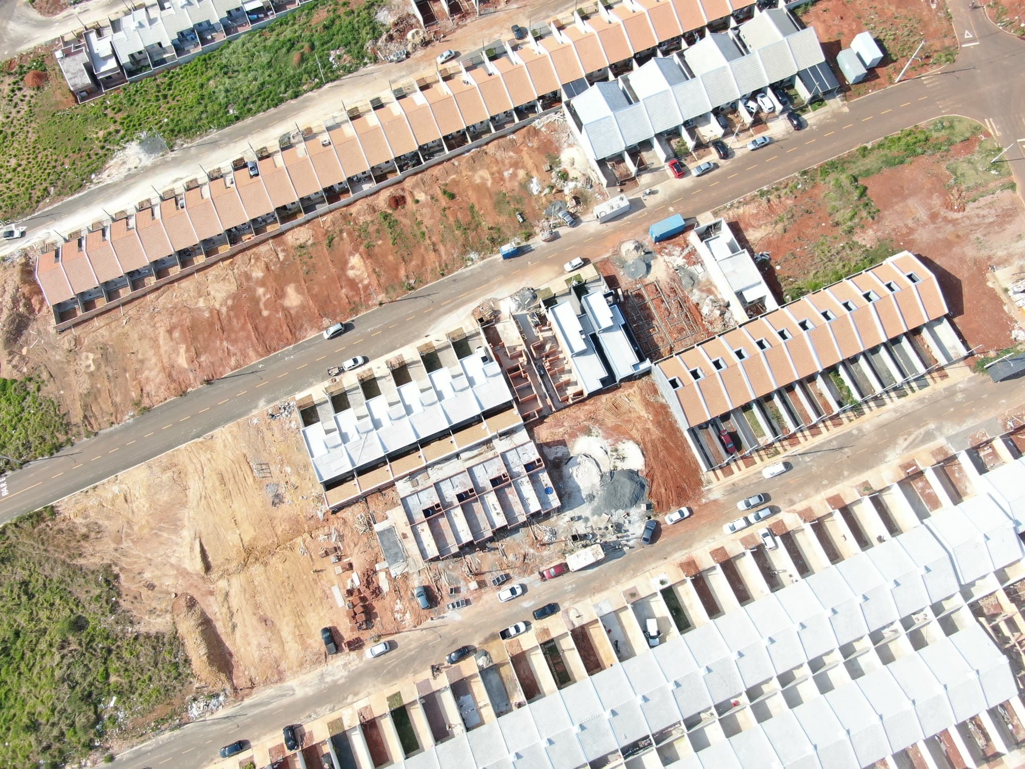 Vista aérea do Residencial Cidade Jardim